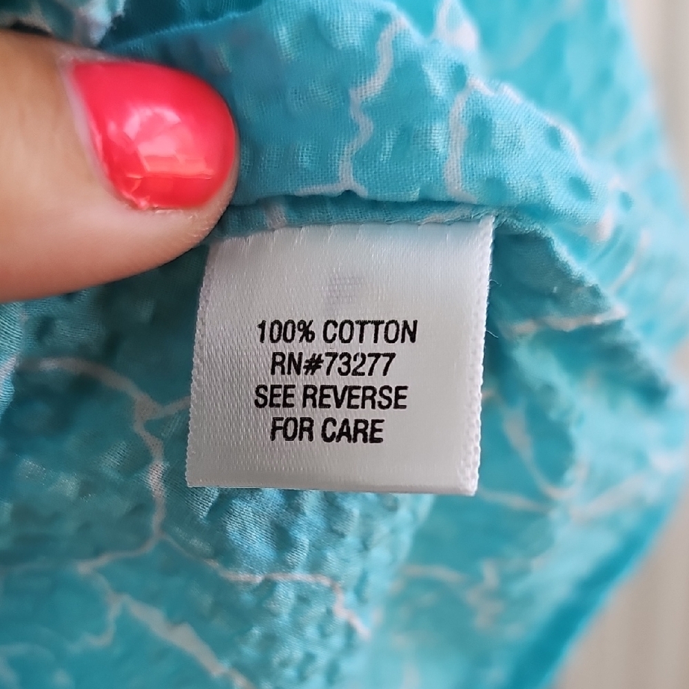 Croft & Barrow Blue Relaxed Button Down Shirt - Picture 4 of 5